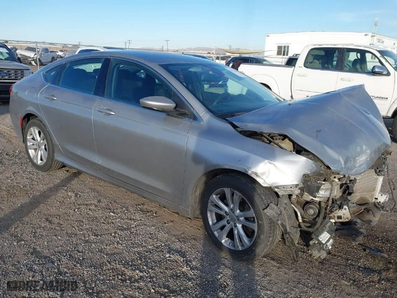 2015 Chrysler 200 Limited with VIN 1C3CCCAB8FN660471, listed as a IAAI auction lot 41231209 with 142,522 mi miles. Bid and sale history available at carsss.com. Image 1.