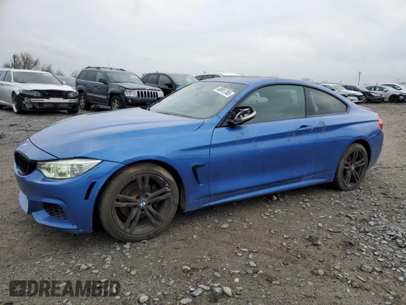 2014 BMW 4 Series 428i xDrive with VIN WBA3N9C5XEK245049, listed as a Copart auction lot 48901785 with 89,966 mi miles and Salvage title. Bid and sale history available at DreamBid. Image 1.