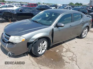 2012 Dodge Avenger SXT with VIN 1C3CDZCB9CN212328, listed as a IAAI auction lot 42360745 with 189,311 mi miles and . Bid and sale history available at DreamBid. Image 2.