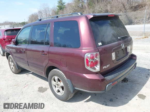 2007 Honda Pilot EX-L with VIN 5FNYF18587B021312, listed as a IAAI auction lot 41801006 with 261,842 mi miles. Bid and sale history available at carsss.com. Image 3.