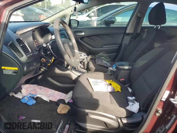 2017 Kia Forte LX with VIN 3KPFK4A71HE116379, listed as a Copart auction lot 46102975 with 0 mi miles and Salvage Title. Bid and sale history available at carsss.com. Image 7.