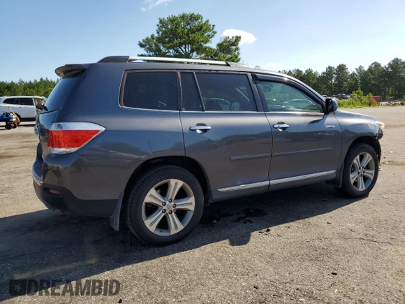 2012 Toyota Highlander Limited with VIN 5TDDK3EH5CS144463, listed as a Copart auction lot 59112575 with 144,513 mi miles and Salvage title. Bid and sale history available at DreamBid. Image 3.