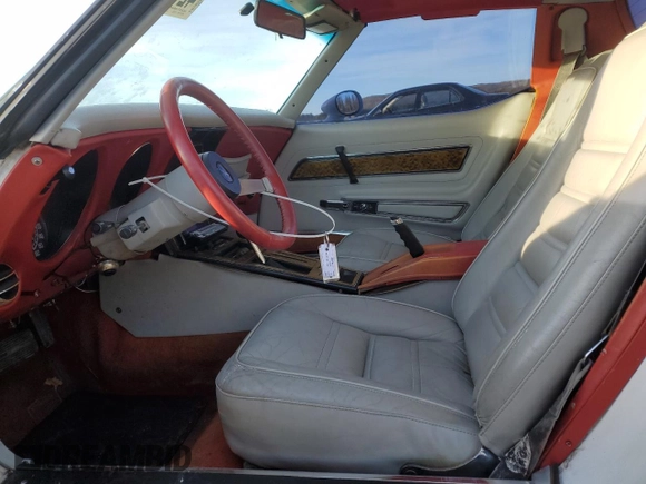 1977 Chevrolet Corvette with VIN 1237L5446940, listed as a Copart auction lot 42461375 with 47,599 mi miles and Salvage title. Bid and sale history available at DreamBid. Image 7.