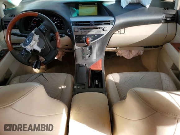 2010 Lexus RX 450h with VIN JTJZB1BA1A2002839, listed as a Copart auction lot 46284065 with 218,698 mi miles and Salvage Title. Bid and sale history available at DreamBid. Image 8.