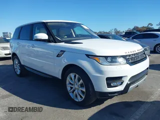 2016 Land Rover Range Rover Sport V6 HSE with VIN SALWR2VF8GA562881, listed as a IAAI auction lot 41836335 with 101,313 mi miles. Bid and sale history available at carsss.com. Image 1.