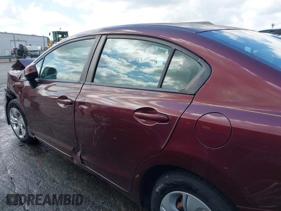 2013 Honda Civic LX with VIN 19XFB2F58DE224648, listed as a IAAI auction lot 41985106 with Not Provided miles and . Bid and sale history available at DreamBid. Image 14.