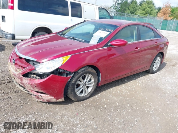 2013 Hyundai Sonata GLS with VIN 5NPEB4AC5DH710794, listed as a IAAI auction lot 42171048 with 100,099 mi miles and . Bid and sale history available at carsss.com. Image 2.
