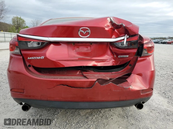 2016 Mazda 6 i Touring with VIN JM1GJ1V55G1483981, listed as a Copart auction lot 50818435 with 101,723 mi miles and Salvage Title. Bid and sale history available at DreamBid. Image 6.