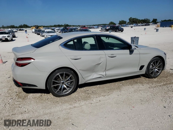 2025 Genesis G70 2.5T with VIN KMTG34SC2SU150418, listed as a Copart auction lot 50716355 with 11,115 mi miles and Clean title. Bid and sale history available at DreamBid. Image 3.