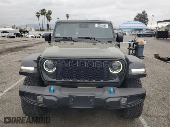2024 Jeep Wrangler Sport S with VIN 1C4RJXN65RW121336, listed as a Copart auction lot 53395985 with 19,861 mi miles and Salvage title. Bid and sale history available at DreamBid. Image 5.
