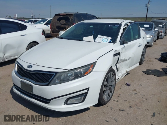 2015 Kia Optima SX with VIN 5XXGR4A73FG487452, listed as a IAAI auction lot 41701755 with 131,922 mi miles and . Bid and sale history available at carsss.com. Image 16.