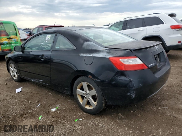 2006 Honda Civic Cpe EX with VIN 2HGFG12826H539689, listed as a Copart auction lot 53753405 with 168,809 mi miles and Clean Title. Bid and sale history available at carsss.com. Image 2.