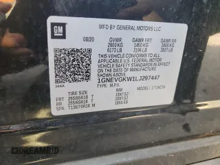 2020 Chevrolet Traverse LT Cloth with VIN 1GNEVGKW1LJ297447, listed as a Copart auction lot 71708264 with 50,472 mi miles and Salvage Title. Bid and sale history available at carsss.com. Image 13.