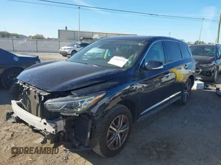 2020 Infiniti QX60 LUXE with VIN 5N1DL0MMXLC526804, listed as a IAAI auction lot 41847277 with 131,121 mi miles. Bid and sale history available at carsss.com. Image 2.