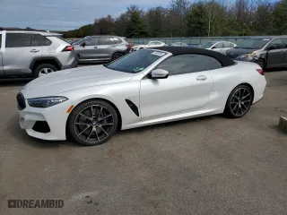 2019 BMW 8 Series M850i xDrive with VIN WBAFY4C54KBX29575, listed as a Copart auction lot 71558594 with 37,627 mi miles and Salvage Title. Bid and sale history available at carsss.com. Image 1.
