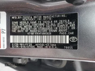 2015 Toyota Camry XLE z VIN 4T1BF1FK4FU985826, wystawiony jako Copart lot #55783835 z przebiegiem 214 790 mil mil oraz Czysty tytuł • Clean title. Historia ofert i sprzedaży dostępna na DreamBid. Obrazek 12.