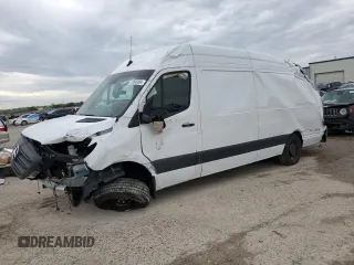 2024 Mercedes-Benz Sprinter Cargo with VIN W1Y4NDHY9RT191364, listed as a Copart auction lot 72646884 with Not Provided miles and Salvage Title. Bid and sale history available at carsss.com. Image 1.