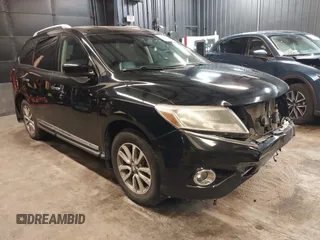 2014 Nissan Pathfinder S with VIN 5N1AR2MM6EC653663, listed as a IAAI auction lot 42315157 with 108,588 mi miles and . Bid and sale history available at DreamBid. Image 1.