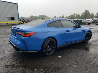 2022 BMW M4 Competition xDrive with VIN WBS43AZ02NCJ07132, listed as a Copart auction lot 72815864 with 7,167 mi miles and Salvage Title. Bid and sale history available at carsss.com. Image 3.