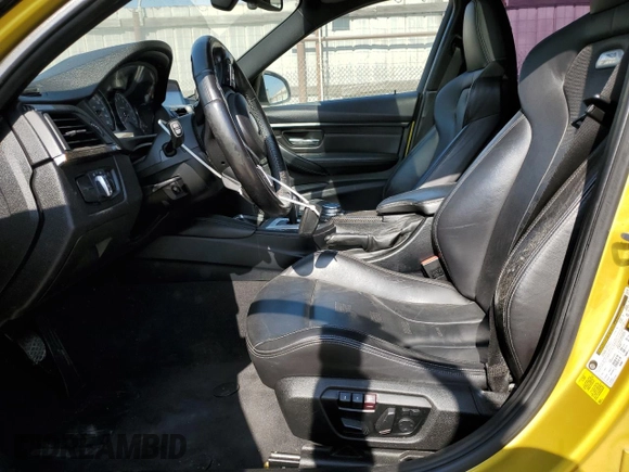 2015 BMW M3 with VIN WBS3C9C59FP803866, listed as a Copart auction lot 59126275 with 115,868 mi miles and Salvage title. Bid and sale history available at DreamBid. Image 7.
