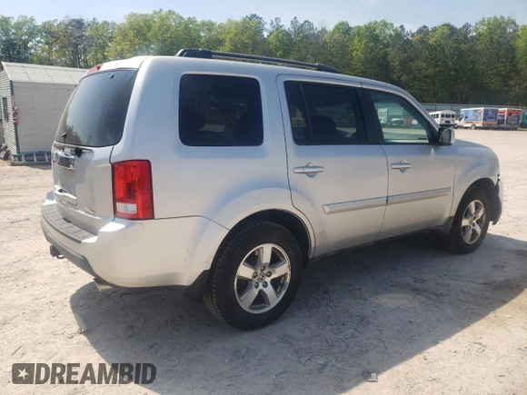 2011 Honda Pilot EX-L with VIN 5FNYF4H57BB050486, listed as a Copart auction lot 54008245 with 62,793 mi miles and Salvage Title. Bid and sale history available at DreamBid. Image 3.