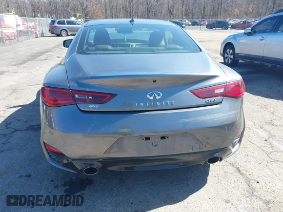 2017 Infiniti Q60 Sport with VIN JN1EV7EL0HM552298, listed as a IAAI auction lot 41834710 with 73,279 mi miles. Bid and sale history available at carsss.com. Image 16.