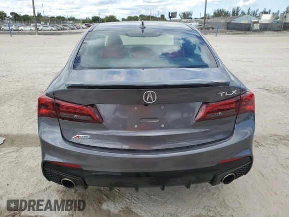 2019 Acura TLX w/A-Spec Pkg with VIN 19UUB2F69KA005036, listed as a Copart auction lot 46825015 with 8,398 mi miles and Salvage Title. Bid and sale history available at carsss.com. Image 6.
