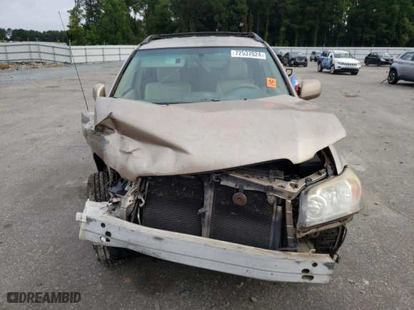 2007 Toyota Highlander w/3rd Row with VIN JTEEP21A770189451, listed as a Copart auction lot 72537024 with 301,168 mi miles and Salvage Title. Bid and sale history available at carsss.com. Image 5.