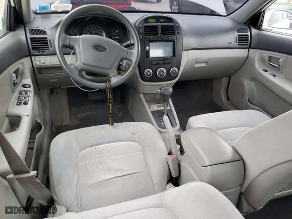 2008 Kia Spectra EX with VIN KNAFE122685580270, listed as a Copart auction lot 52729475 with 174,071 mi miles and Salvage Title. Bid and sale history available at carsss.com. Image 8.