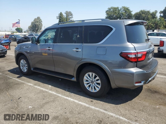 2022 Nissan Armada SV with VIN JN8AY2AC5N9161663, listed as a Copart auction lot 62266504 with 46,106 mi miles and Salvage Title. Bid and sale history available at carsss.com. Image 2.