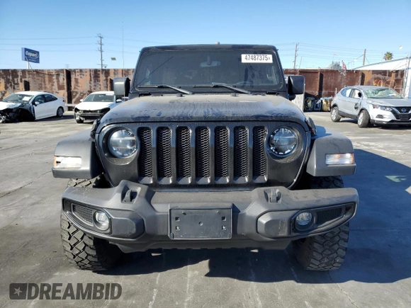 2021 Jeep Wrangler Unlimited Willys with VIN 1C4HJXDGXMW714608, listed as a Copart auction lot 47487375 with 20,260 mi miles and Clean title. Bid and sale history available at DreamBid. Image 5.