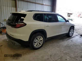 2025 GMC Acadia AWD Elevation z VIN 1GKENNRS3SJ122121, wystawiony jako Copart lot #47095685 z przebiegiem 7 366 mil mil oraz Szkoda całkowita • Salvage title. Historia ofert i sprzedaży dostępna na DreamBid. Obrazek 3.