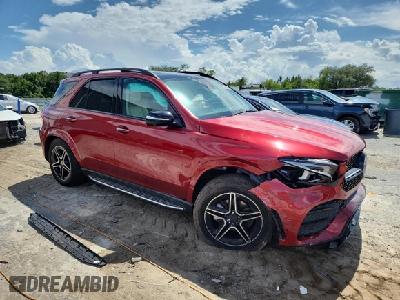 2021 Mercedes-Benz GLE 350 with VIN 4JGFB4KB6MA444697, listed as a Copart auction lot 63229195 with 58,566 mi miles and Non repairable. Bid and sale history available at DreamBid. Image 4.
