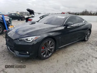 2022 Infiniti Q60 Red Sport 400 with VIN JN1FV7LL2NM681081, listed as a Copart auction lot 83412034 with 11,238 mi miles and Salvage title. Bid and sale history available at DreamBid. Image 1.