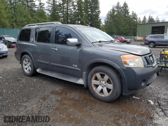 2009 Nissan Armada SE z VIN 5N1BA08D09N604043, wystawiony jako Copart lot #46001675 z przebiegiem 205 996 mil mil oraz Szkoda całkowita • Salvage title. Historia ofert i sprzedaży dostępna na DreamBid. Obrazek 4.