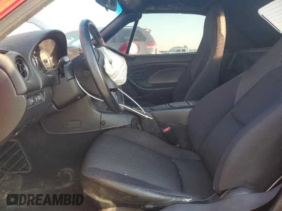 2001 Mazda MX-5 Miata with VIN JM1NB353X10203032, listed as a Copart auction lot 52594545 with 46,489 mi miles and Clean Title. Bid and sale history available at DreamBid. Image 7.