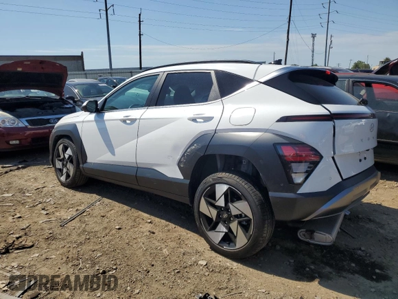 2024 Hyundai Kona Limited with VIN KM8HECA38RU123397, listed as a Copart auction lot 58835174 with 1,225 mi miles and Salvage Title. Bid and sale history available at DreamBid. Image 2.