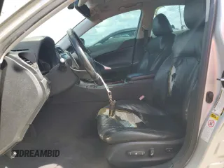 2007 Lexus IS 250 with VIN JTHBK262972036421, listed as a Copart auction lot 60591305 with 155,395 mi miles and Salvage title. Bid and sale history available at DreamBid. Image 7.