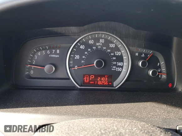 2009 Kia Borrego LX with VIN KNDJH741895036558, listed as a Copart auction lot 45978605 with 118,256 mi miles and Clean Title. Bid and sale history available at DreamBid. Image 9.