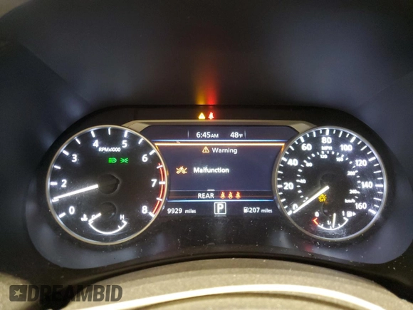 2023 Nissan Sentra SR with VIN 3N1AB8DV8PY297329, listed as a Copart auction lot 52606935 with 9,929 mi miles and Salvage Title. Bid and sale history available at carsss.com. Image 9.