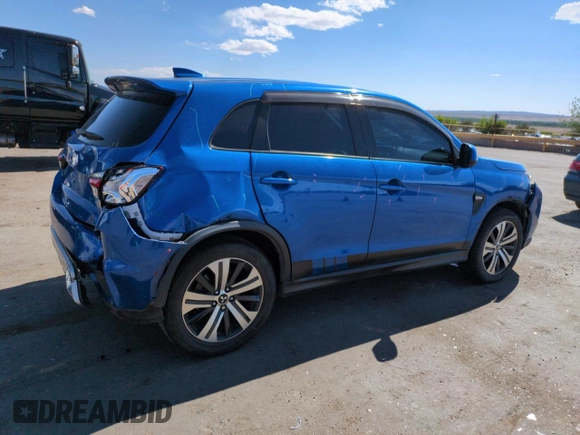 2020 Mitsubishi Outlander ES with VIN JA4AP3AU3LU007728, listed as a Copart auction lot 57160025 with 75,295 mi miles and Salvage title. Bid and sale history available at DreamBid. Image 3.