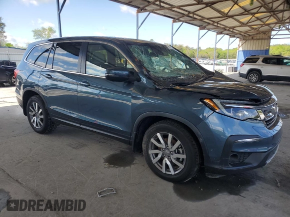 2020 Honda Pilot EX-L with VIN 5FNYF5H57LB028110, listed as a Copart auction lot 52551935 with 71,263 mi miles and Salvage title. Bid and sale history available at DreamBid. Image 4.