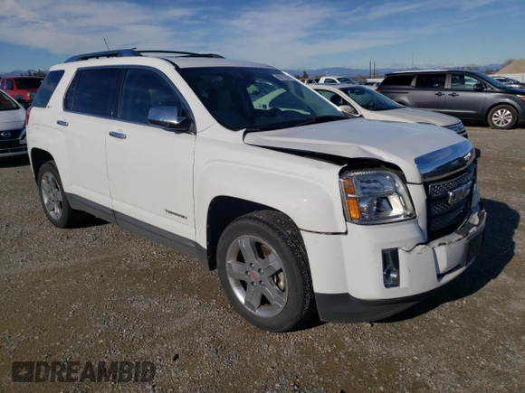 2011 GMC Terrain SLT-2 with VIN 2CTFLXEC0B6397429, listed as a Copart auction lot 86772614 with 112,717 mi miles and Salvage Title. Bid and sale history available at DreamBid. Image 4.