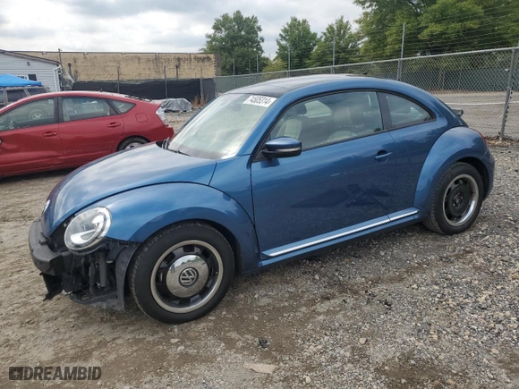 2018 Volkswagen Beetle S with VIN 3VWFD7AT2JM704700, listed as a Copart auction lot 74505314 with 63,092 mi miles and Salvage Title. Bid and sale history available at carsss.com. Image 1.