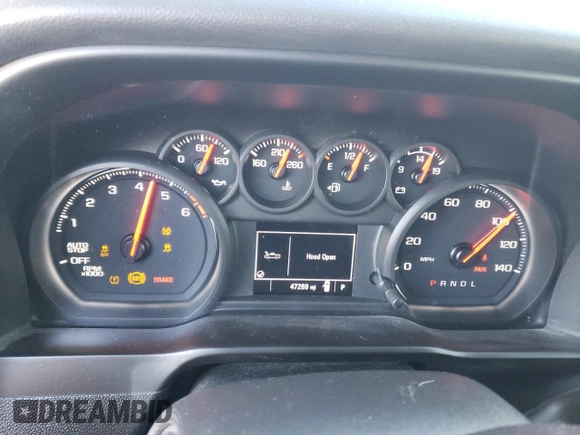 2021 Chevrolet Silverado 1500 Work Truck with VIN 3GCNWAEK4MG286148, listed as a Copart auction lot 75868924 with 47,269 mi miles and Salvage Title. Bid and sale history available at carsss.com. Image 9.
