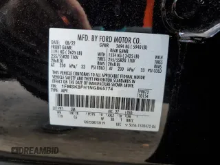 2022 Ford Explorer Limited with VIN 1FMSK8FH1NGB65774, listed as a Copart auction lot 53187045 with 18,464 mi miles and Salvage title. Bid and sale history available at DreamBid. Image 15.