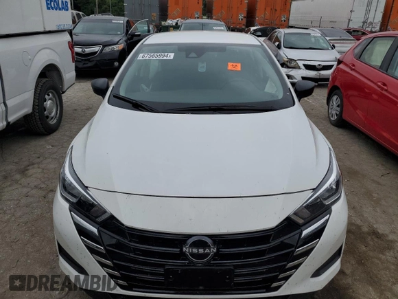2024 Nissan Versa S with VIN 3N1CN8DV4RL874244, listed as a Copart auction lot 67565994 with 6,761 mi miles and Salvage Title. Bid and sale history available at DreamBid. Image 5.