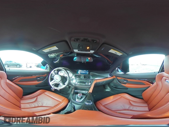 2016 BMW M4 with VIN WBS3R9C54GK338670, listed as a Copart auction lot 82713254 with 36,133 mi miles and Salvage title. Bid and sale history available at DreamBid. Image 13.