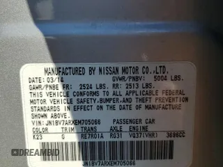 2014 Infiniti Q50 Premium with VIN JN1BV7ARXEM705066, listed as a Copart auction lot 66719614 with 85,759 mi miles and Salvage Title. Bid and sale history available at carsss.com. Image 12.