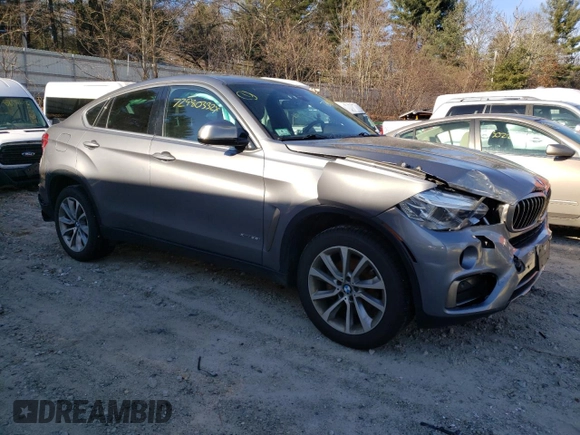 2017 BMW X6 xDrive35i with VIN 5UXKU2C39H0U28464, listed as a Copart auction lot 72980332 with 58,485 mi miles. Bid and sale history available at carsss.com. Image 4.